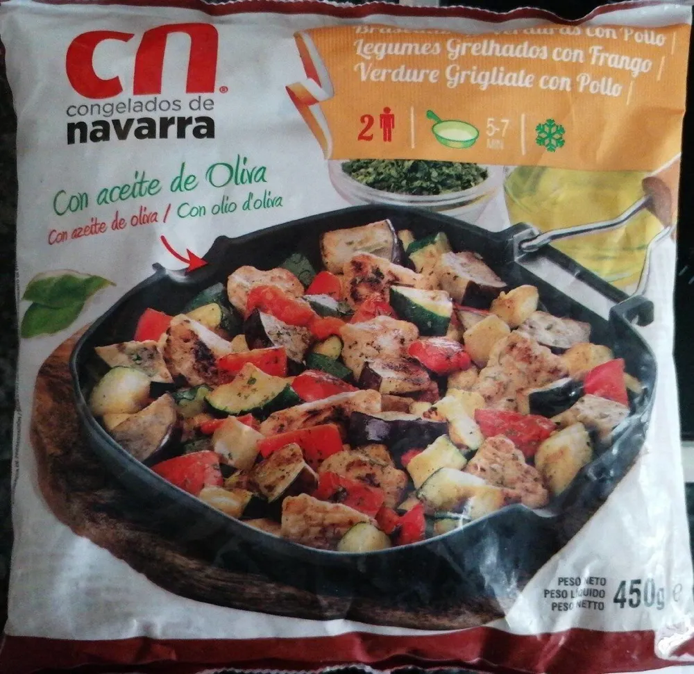 Braseado de verduras con pollo