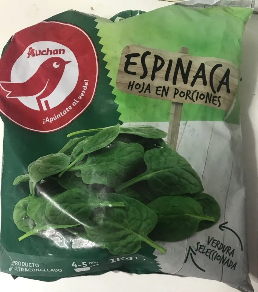 Espinaca Hoja en porciones