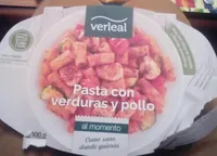 Pasta con verduras y pollo 300gr