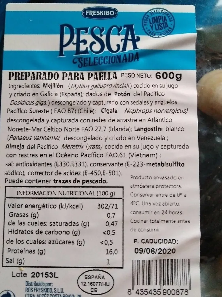 Preparado para paella