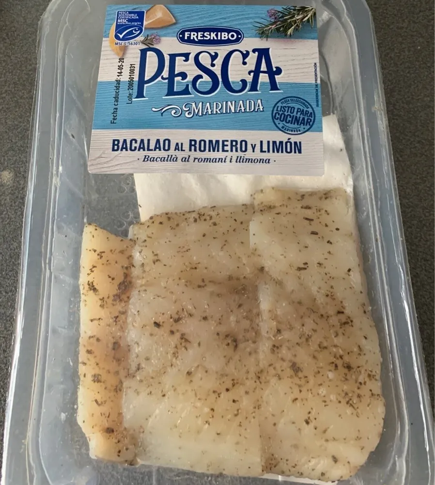Bacalao al romero y limon
