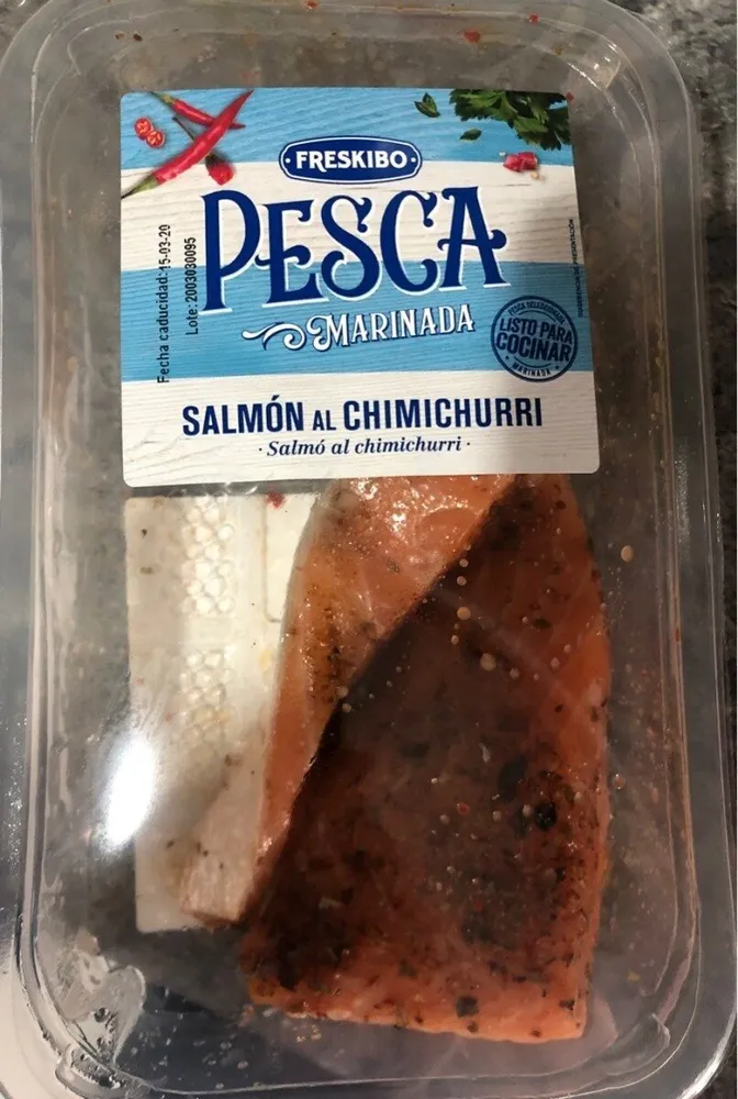 Salmón al chimichurri