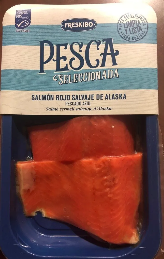 Salmon rojo salvaje alaska