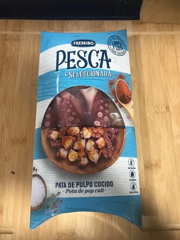 Patas de pulpo cocidas