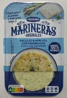 Marineras bacalao y merluza con espárragos