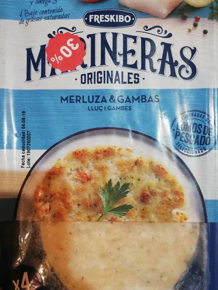 Hamburguesas merluza gambas