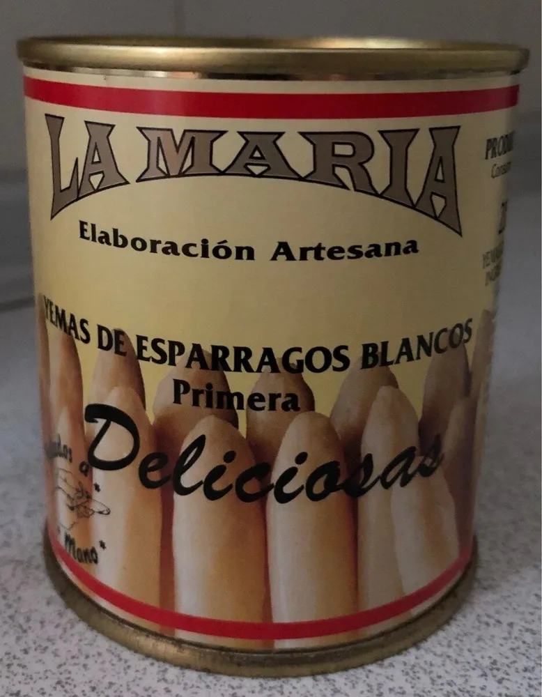 Yemas de espárragos blancos