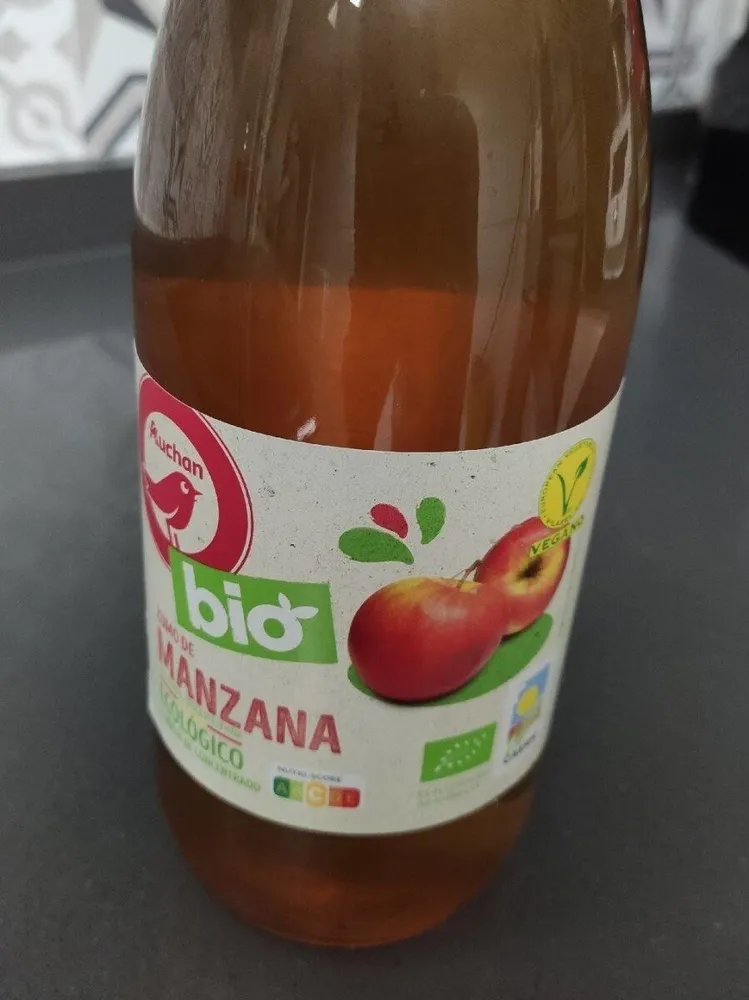 Zumo de manzana ecológico