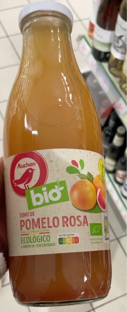 Zumo de pomelo rosa