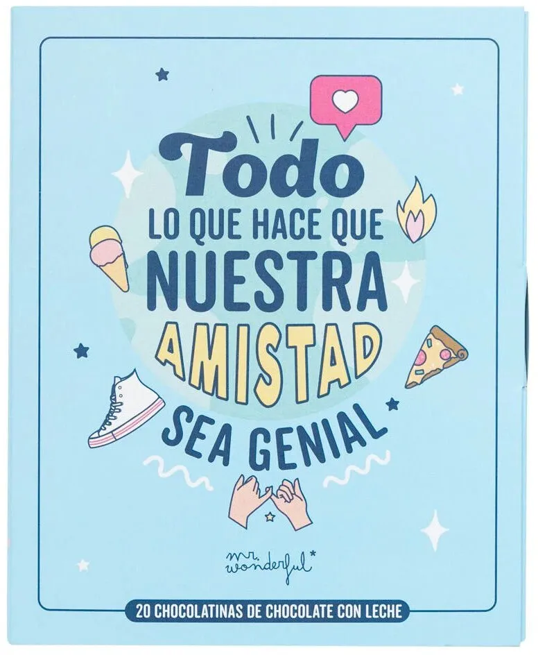 20 chocolatinas de chocolate con leche