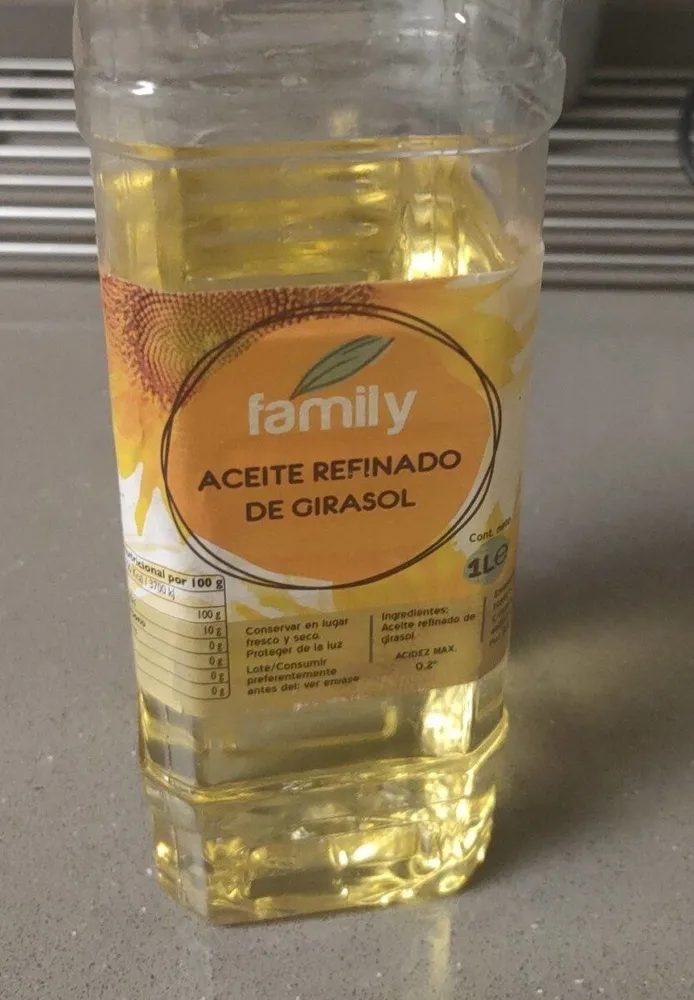Aceite refinado de Girasol