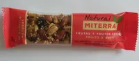 Barrita de frutas y frutos secos