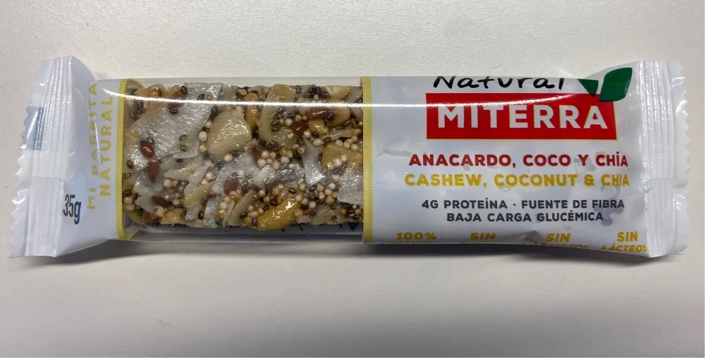 Anacardo, coco y chía