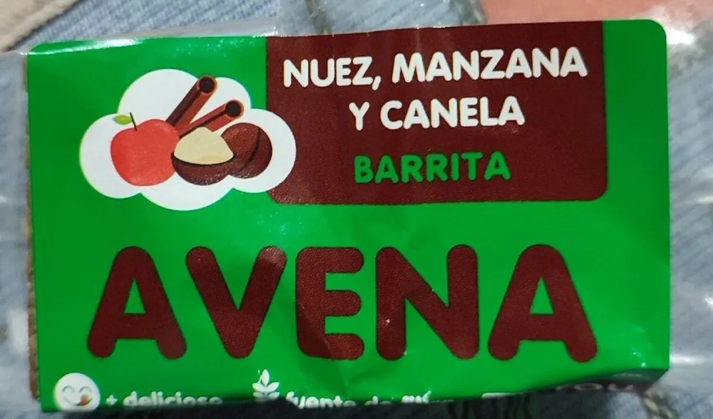 Barrita avena, nuez manzana y canela