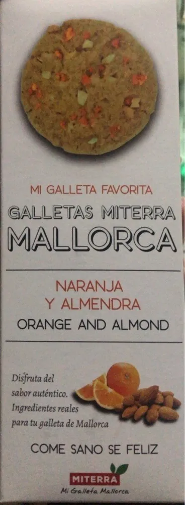 Galletas naranja y almendra