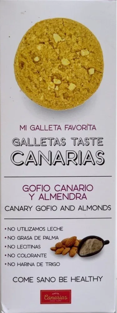 Galletas gofio canario y almendra