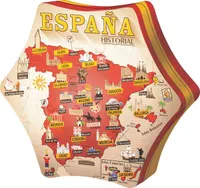 Galleta gruesa de mantequilla con diseños surtidos de españa