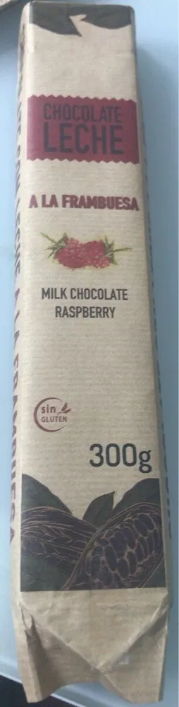 Chocolate con leche a la frambuesa