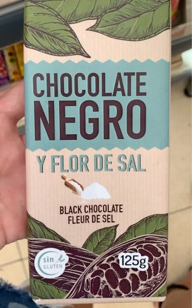 Chocolate negro y flor de sal