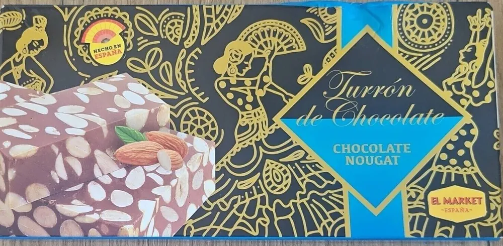 Tueront de chocolaté con leche y almendras