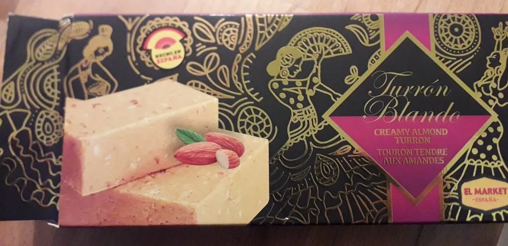 Touron tendre aux amandes