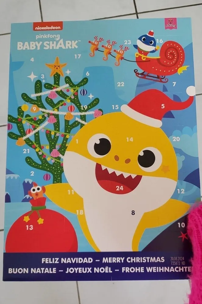 baby shark calendrier