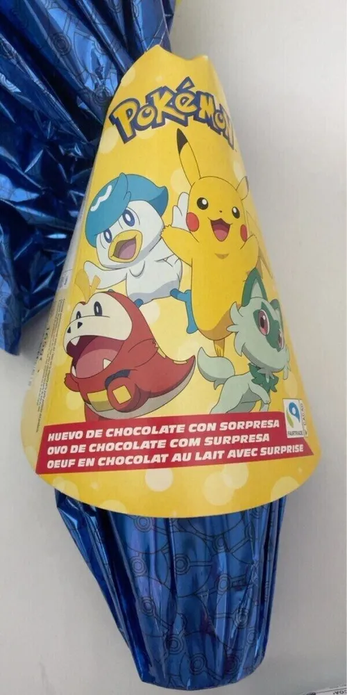 Huevo de chocolate con sorpresa pokemon