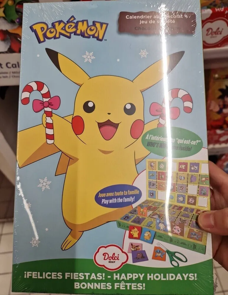 Calendrier au chocolat pokémon