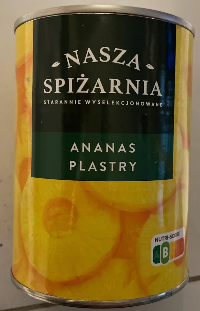 Ananas Plastry