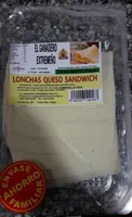 Lonchas queso sandwich