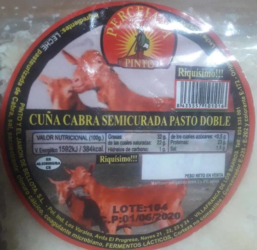 Cuña cabra semicurada pasto doble