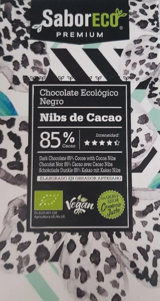 Chocolate ecológico negro