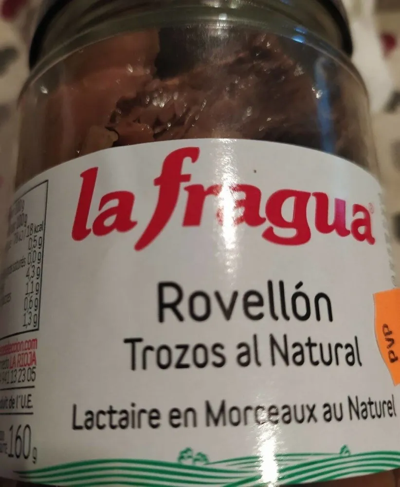 Rovellón trozos al natural