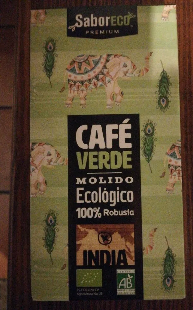 Café verde molido ecológico