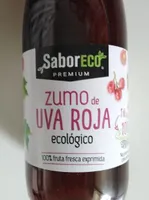 Zumo de uva roja ecológico