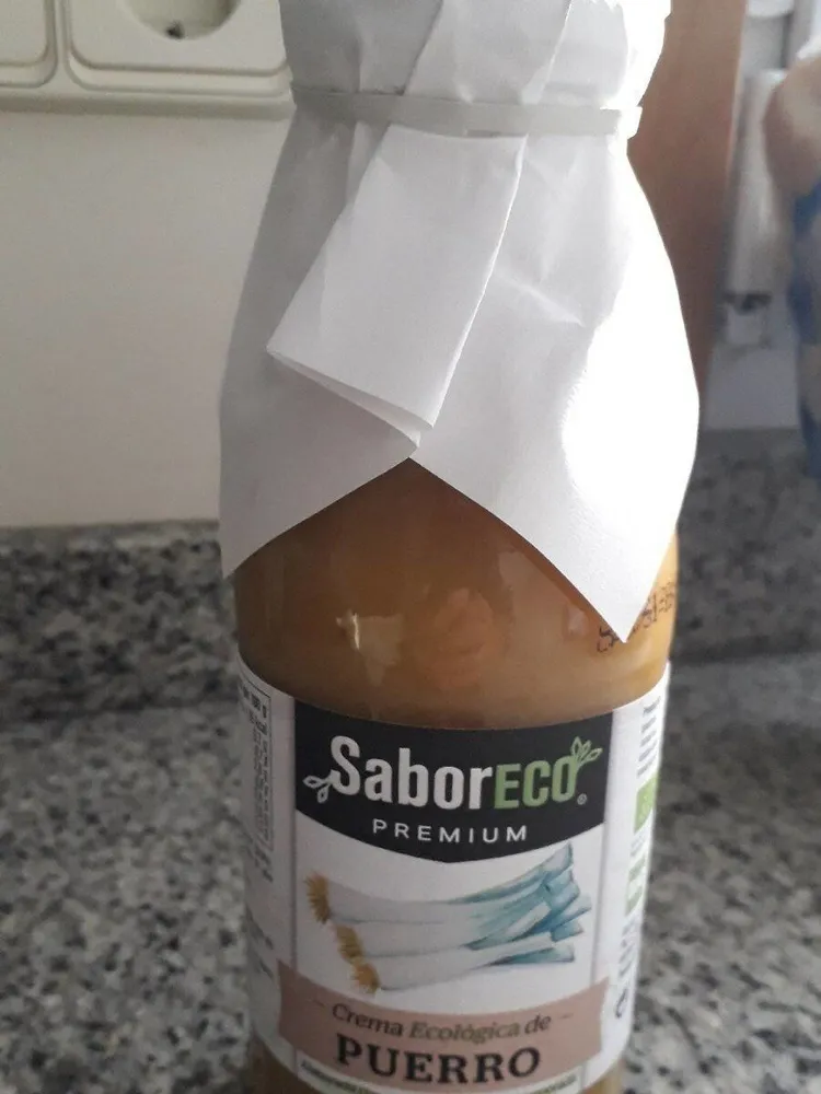 Crema ecológica de puerro