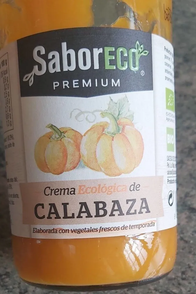 Crema ecologica de calabaza