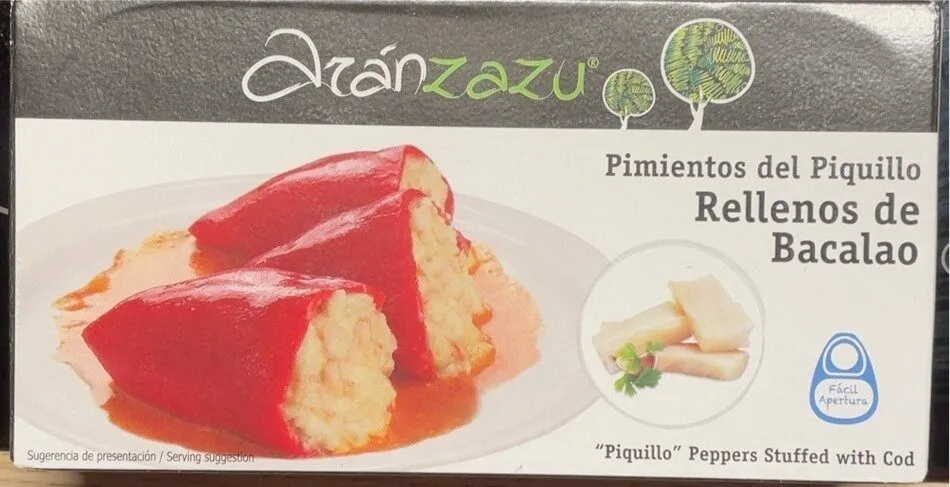 Piquillos farcis à la morue