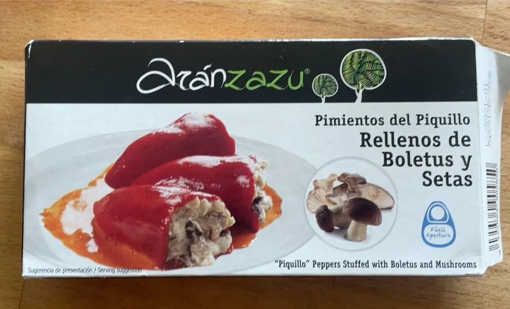 Pimientos del piquillo Rellenos de boletus y Setas