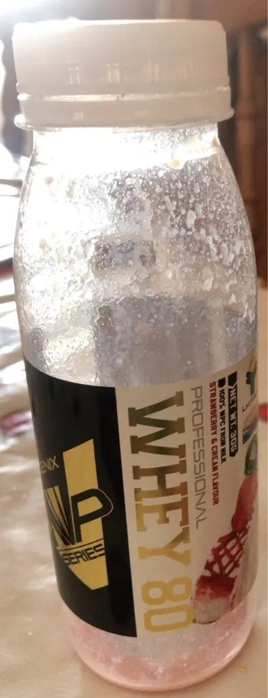Professional wey 80 strawberry and cream flavour