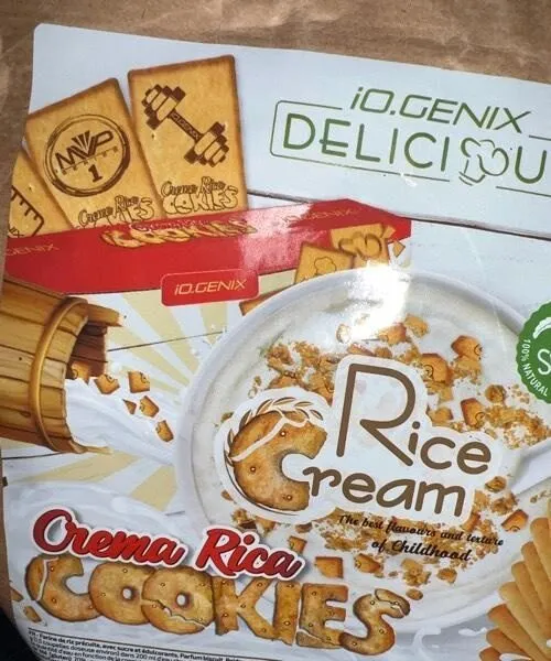 Rice cream cookies
