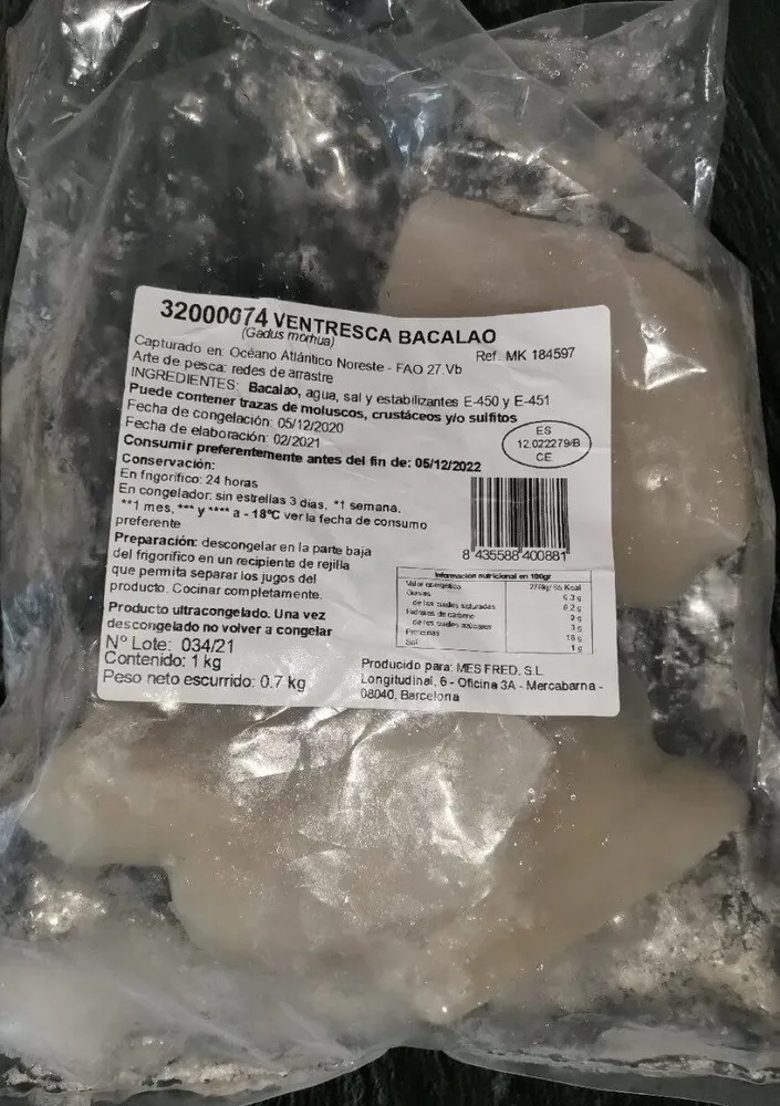 Ventresca de Bacalao