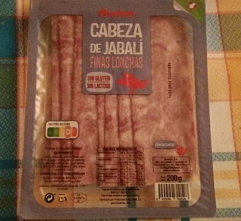 Cabeza de jabalí