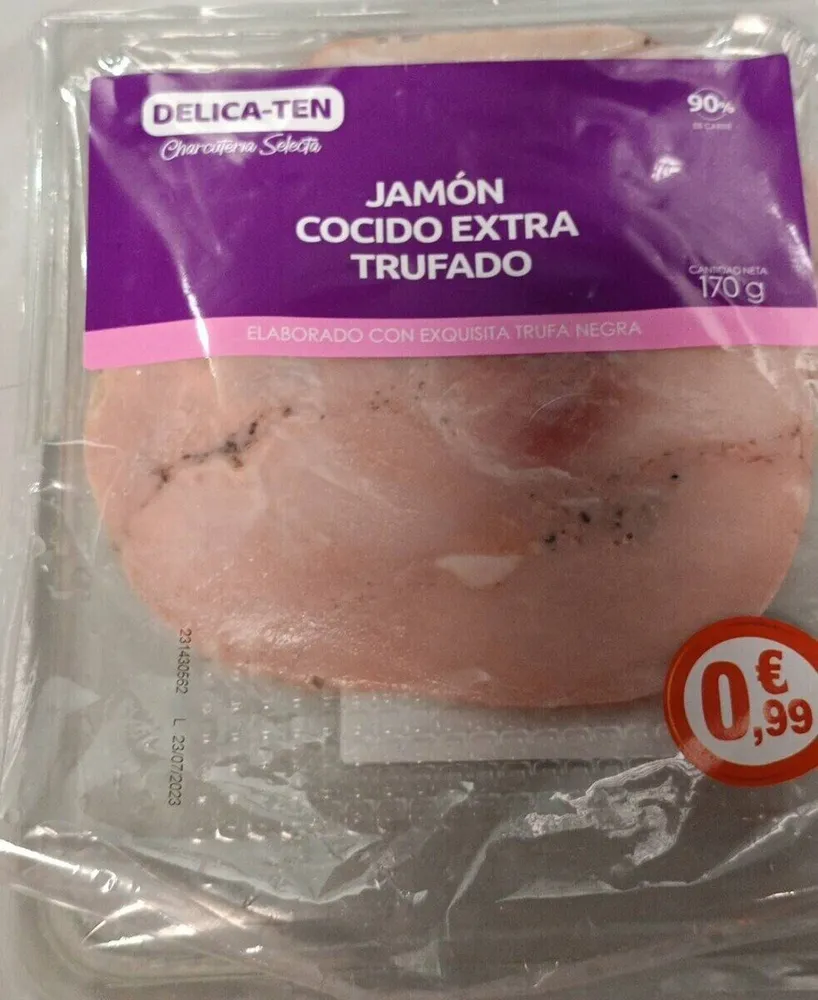 Jamón cocido extra trufado