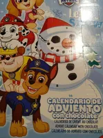 Calendario de adviento con chocolate
