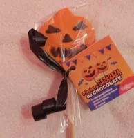 Piruleta calabaza de chocolate