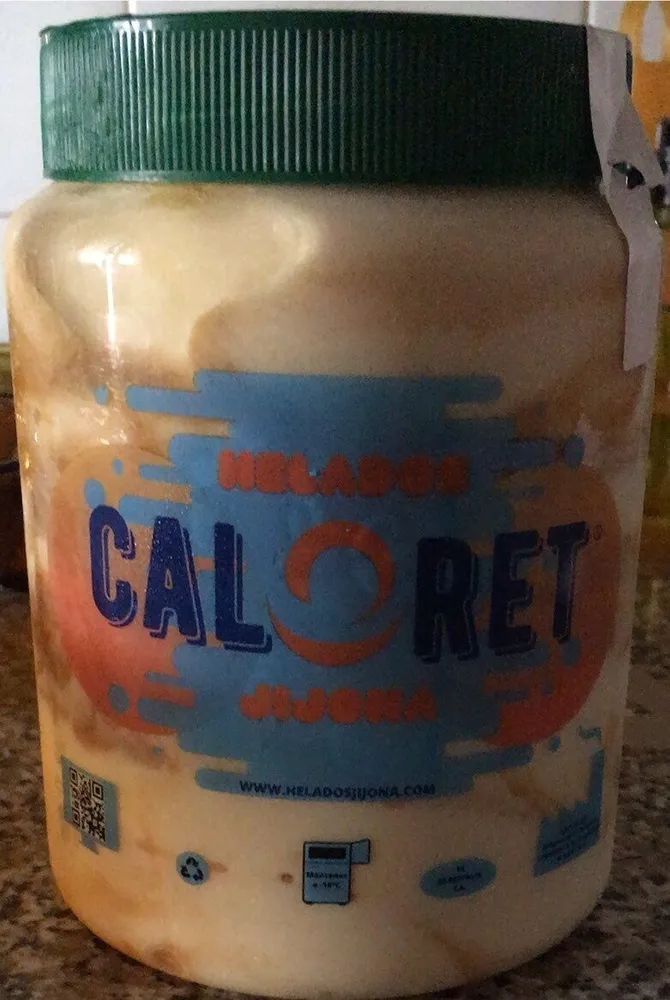 Helado de vainils con caramelo salado