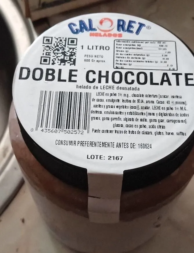 Helado Doble Chocolate
