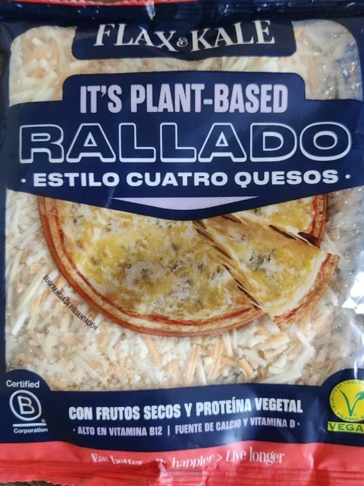 Queso rallado estilo cuatro quesos