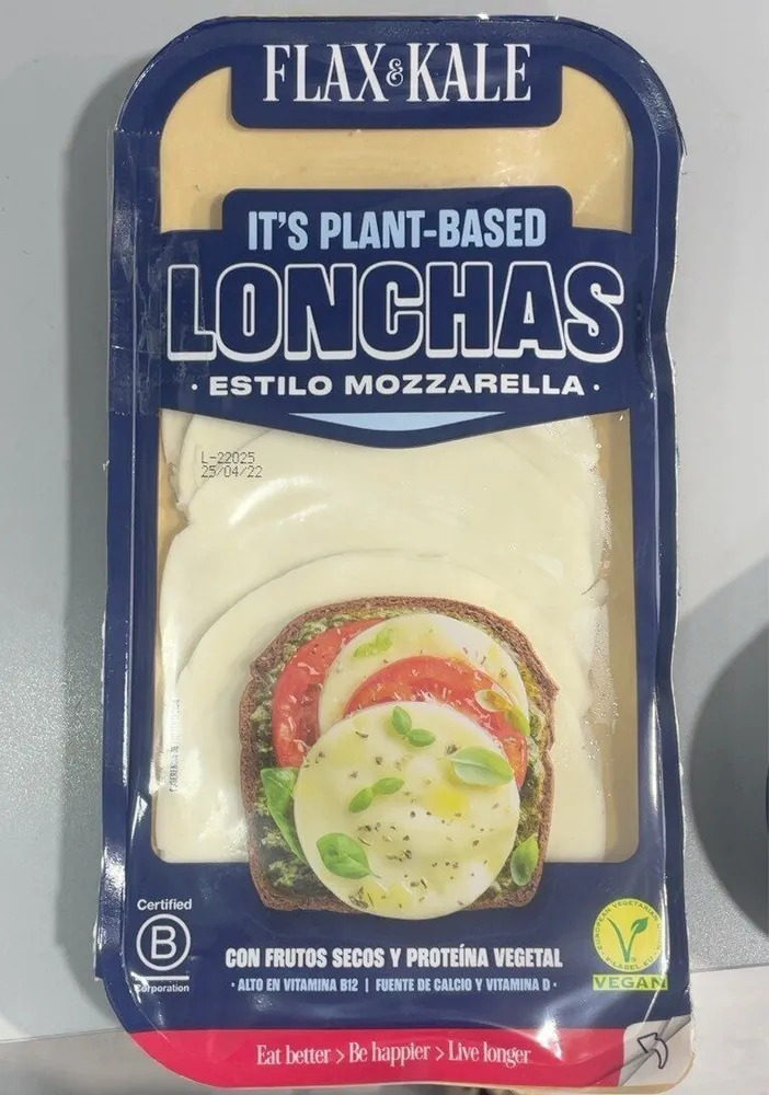 Lonchas mozzarella vegan